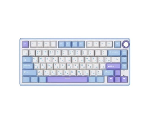 [Клавиатура Royal Kludge] Клавиатура R75 проводная Taro Milk, линейные свитчи RK Silver