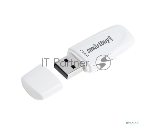 Флеш диск Smartbuy USB Drive 16Gb Scout White [SB016GB3SCW]