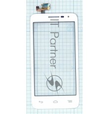 Сенсорное стекло (тачскрин) для Alcatel POP D5 5038D, белое