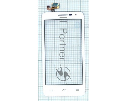 Сенсорное стекло (тачскрин) для Alcatel POP D5 5038D, белое