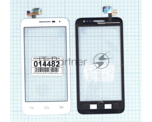 Сенсорное стекло (тачскрин) для Alcatel POP D5 5038D, белое