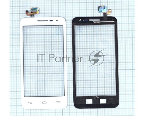 Сенсорное стекло (тачскрин) для Alcatel POP D5 5038D, белое