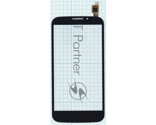 Сенсорное стекло (тачскрин) для Alcatel Pop S7 7045Y, черное