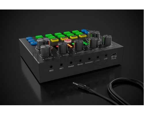 Микрофон проводной Оклик SM-600G 2.5м черный