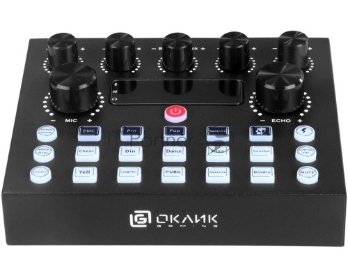 Микрофон проводной Оклик SM-600G 2.5м черный