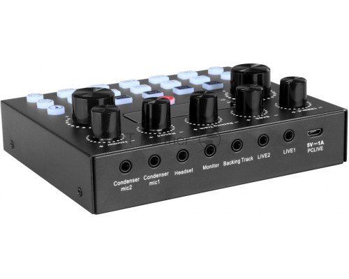 Микрофон проводной Оклик SM-600G 2.5м черный