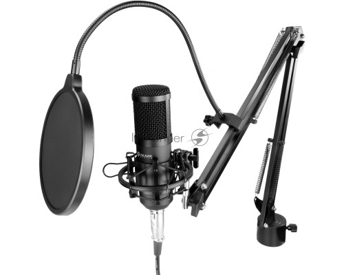 Микрофон проводной Оклик SM-600G 2.5м черный