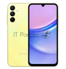 Смартфон Samsung Galaxy A15 SM-A155/128 Гб RAM 4Гб желтый/Dual SIM SM-A155FZYDMEA
