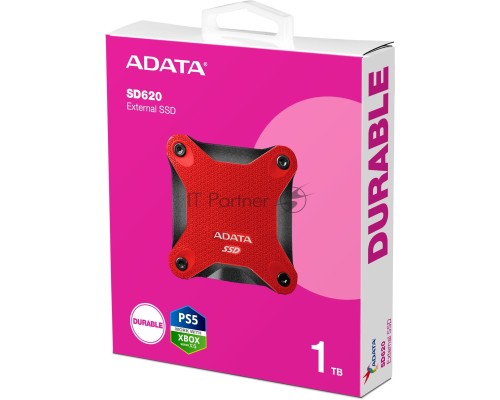 Внешний накопитель SSD 1TB A-DATA SD620, External, USB 3.2, [R/W -550/500 MB/s] красный