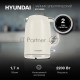Чайник электрический Hyundai HYK-S9900 1.7л. 2200Вт молочный/серебристый корпус: металл