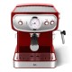 Кофеварка рожковая BQ CM1006 красный-стальной, исп. кофе - молотый, 1,5 л, 850 Вт, 15 Бар.