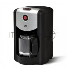 Кофеварка капельная со встроенной кофемолкой BQ CM1009 черный-стальной, исп. кофе -  зерновой/молотый, 0.625 л, 700 Вт.