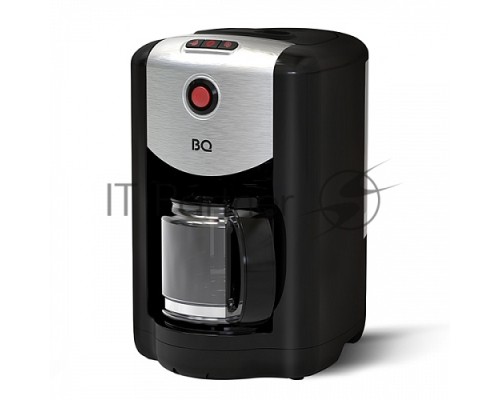 Кофеварка капельная со встроенной кофемолкой BQ CM1009 черный-стальной, исп. кофе -  зерновой/молотый, 0.625 л, 700 Вт.