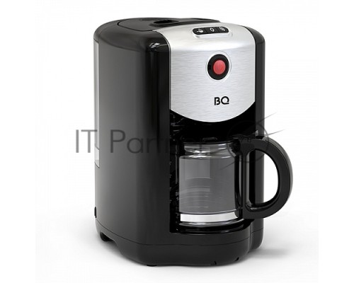 Кофеварка капельная со встроенной кофемолкой BQ CM1009 черный-стальной, исп. кофе -  зерновой/молотый, 0.625 л, 700 Вт.
