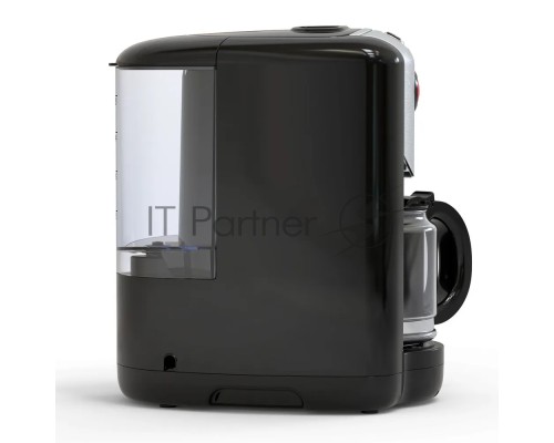 Кофеварка капельная со встроенной кофемолкой BQ CM1009 черный-стальной, исп. кофе -  зерновой/молотый, 0.625 л, 700 Вт.