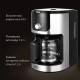 Кофеварка капельная со встроенной кофемолкой BQ CM1010 черный-стальной, исп. кофе - зерновой/молотый, 1.2 л, 1050 Вт.