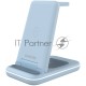 Беспроводное зарядное устройство CANYON WS-304, Foldable  3in1 Wireless charger, with touch button for Running water light, Input 9V/2A,  12V/1.5AOutput 15W/10W/7.5W/5W, Type c to USB-A cable length 1.2m, with QC18W EU plug,132.51*75*28.58mm, 0.168Kg,Blu