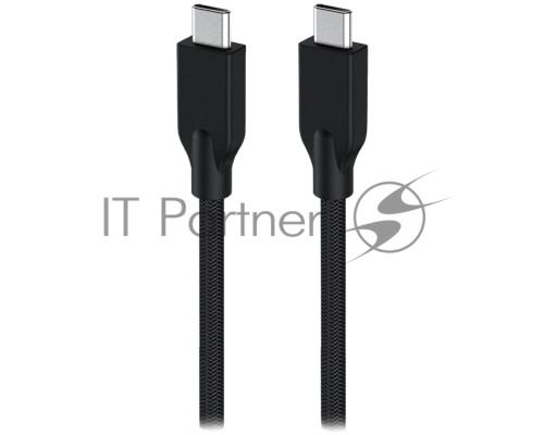 Кабель Genius ACC-C2CC-3A. Выход: USB-C -> USB-C. USB 3.0, плетеный нейлон, 150 см. Цвет: черный