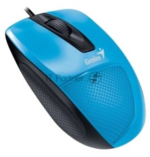 Мышь проводная Genius DX-Mini голубой, 1000 dpi, USB, кнопки - 3