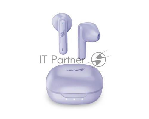 Наушники Genius HS-M905BT Light Purple. Bluetooth 5.3, возможность отключения, зарядка Type-C, кабель в комплекте. Цвет: сиреневый