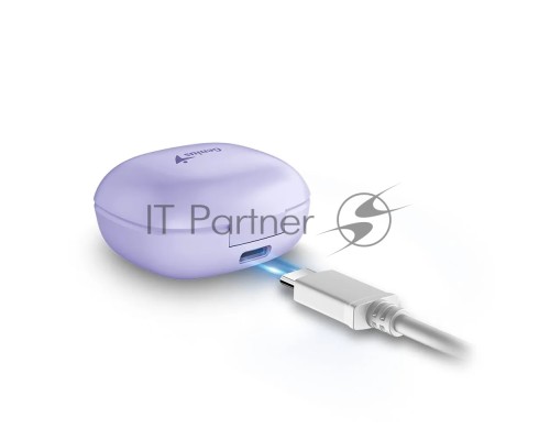 Наушники Genius HS-M905BT Light Purple. Bluetooth 5.3, возможность отключения, зарядка Type-C, кабель в комплекте. Цвет: сиреневый
