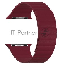 Кожаный ремешок для Apple Watch 38/40 mm LYAMBDA POLLUX DSP-24-40-WR Wine red
