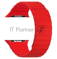 Кожаный ремешок для Apple Watch 42/44 mm LYAMBDA POLLUX DSP-24-44-RD Red