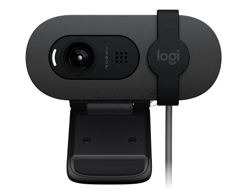 Веб-камера Logitech Webcam Brio 100, 1920x1080, OFF-WHITE, защитная шторка, [960-001617]