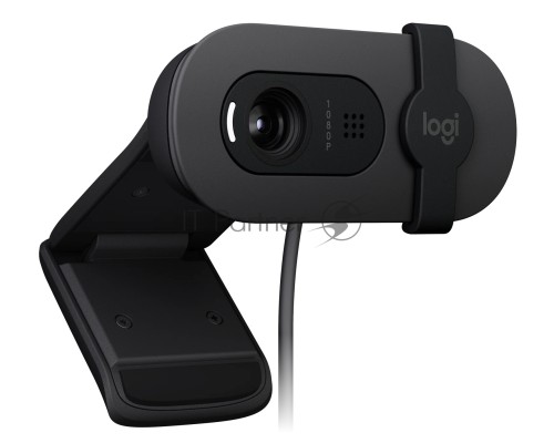 Веб-камера Logitech Webcam Brio 100, 1920x1080, OFF-WHITE, защитная шторка, [960-001617]