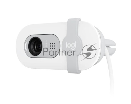 Веб-камера Logitech Webcam Brio 100, 1920x1080, OFF-WHITE, защитная шторка, [960-001617]