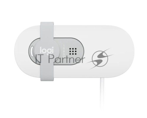 Веб-камера Logitech Webcam Brio 100, 1920x1080, OFF-WHITE, защитная шторка, [960-001617]