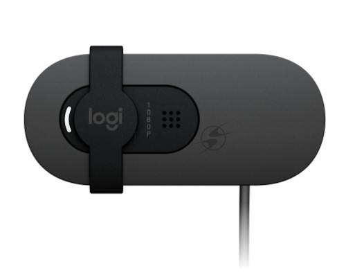 Веб-камера Logitech Webcam Brio 100, 1920x1080, OFF-WHITE, защитная шторка, [960-001617]