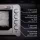 Мини-печь BQ EO1002B Steel-Black. Мощность 1600 Вт, Объем 30 л, Конвекция, 5 режимов работы, Таймер до 60 мин