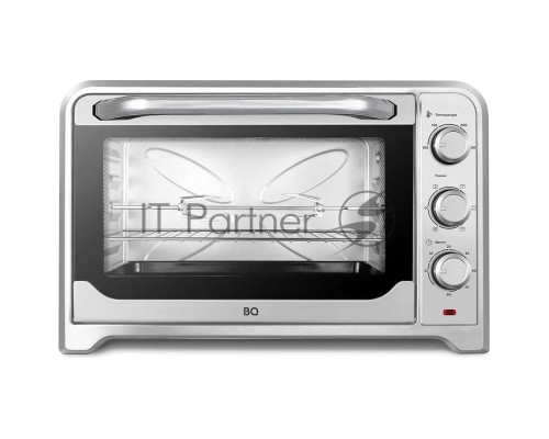 Мини-печь BQ EO1002B Steel-Black. Мощность 1600 Вт, Объем 30 л, Конвекция, 5 режимов работы, Таймер до 60 мин
