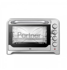 Мини-печь BQ EO2002B Steel-Black. Мощность 2200 Вт, Объем 60 л, Таймер до 60 мин