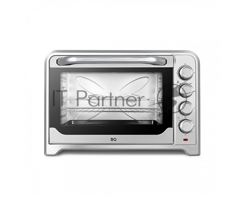 Мини-печь BQ EO2002B Steel-Black. Мощность 2200 Вт, Объем 60 л, Таймер до 60 мин
