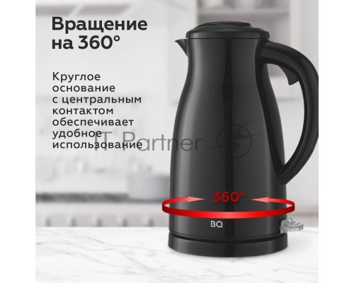 Чайник BQ KT1709S Black. Мощность:1800/Объем:1,5
