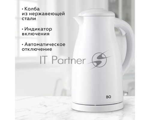 Чайник BQ KT1709S White. Мощность:1800/Объем:1,5