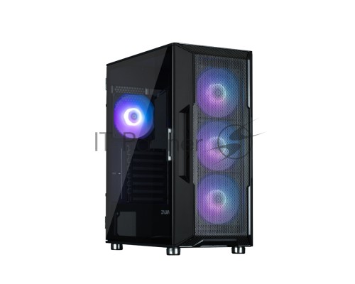 Компьютерный корпус ZALMAN I3 NEO ARGB BLACK, ATX, BLACK, FRONT MESH, WINDOW, 2x3.5