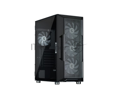 Компьютерный корпус ZALMAN I3 NEO ARGB BLACK, ATX, BLACK, FRONT MESH, WINDOW, 2x3.5