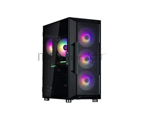 Компьютерный корпус ZALMAN I3 NEO ARGB BLACK, ATX, BLACK, FRONT MESH, WINDOW, 2x3.5