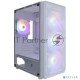 Компьютерный корпус 1STPLAYER FD3-M White / mATX / 4x120mm LED fans / FD3-M-WH-4F1-W