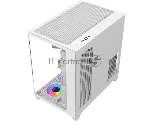Компьютерный корпус 1STPLAYER MEGAVIEW MV8-TP White / ATX / MV8-TP-WH