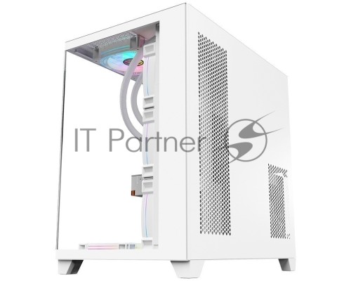 Компьютерный корпус 1STPLAYER MEGAVIEW MV8-TP White / ATX / MV8-TP-WH