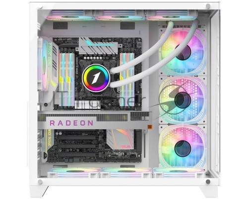 Компьютерный корпус 1STPLAYER MEGAVIEW MV8-TP White / ATX / MV8-TP-WH