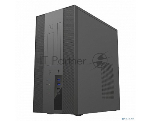 Корпус Powerman EK303BK U3.0*2+TypeC+combo Audioo 6193890