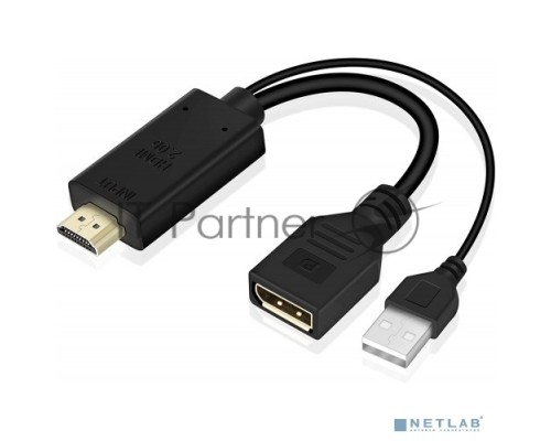 Адаптер KS-is KS-501 HDMI M + USB Type A M на DisplayPort F