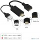 Адаптер KS-is KS-501 HDMI M + USB Type A M на DisplayPort F