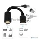 Адаптер KS-is KS-501 HDMI M + USB Type A M на DisplayPort F