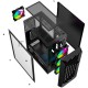 Корпус Powercase Mistral C4B, Tempered Glass, 4x 120mm 5-color fan, чёрный, ATX  (CMICB-L4)